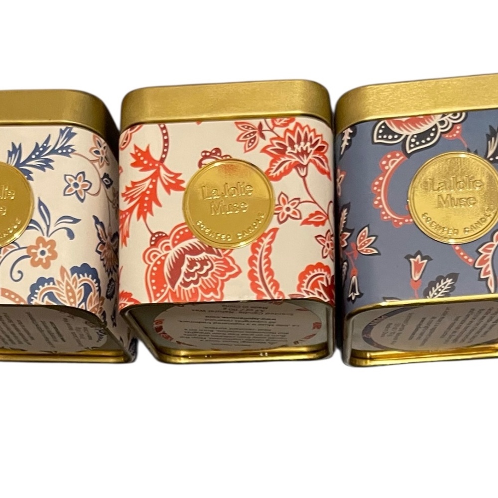 La Jolie Muse Candle Gift 3 Pack Mediterranean Breeze, Sweet Passion & Cozy Home